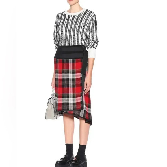 Public School Plaid Asymmetric Tartan preppy aesthetic skirt 6 - Picture 14 of 14